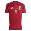Camiseta de fútbol Bélgica Tielemans 8 1ª equipación Euro 2024